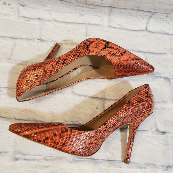 Charles David Coral Snake Print Kitten Heels 9.5 - Picture 4 of 8
